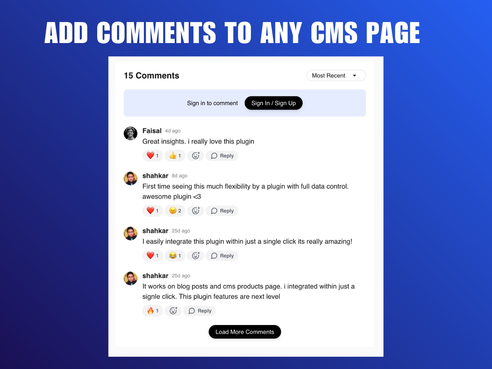 Thumbnail 1 for Easy Comments, a Framer Marketplace template by shahkar khan.