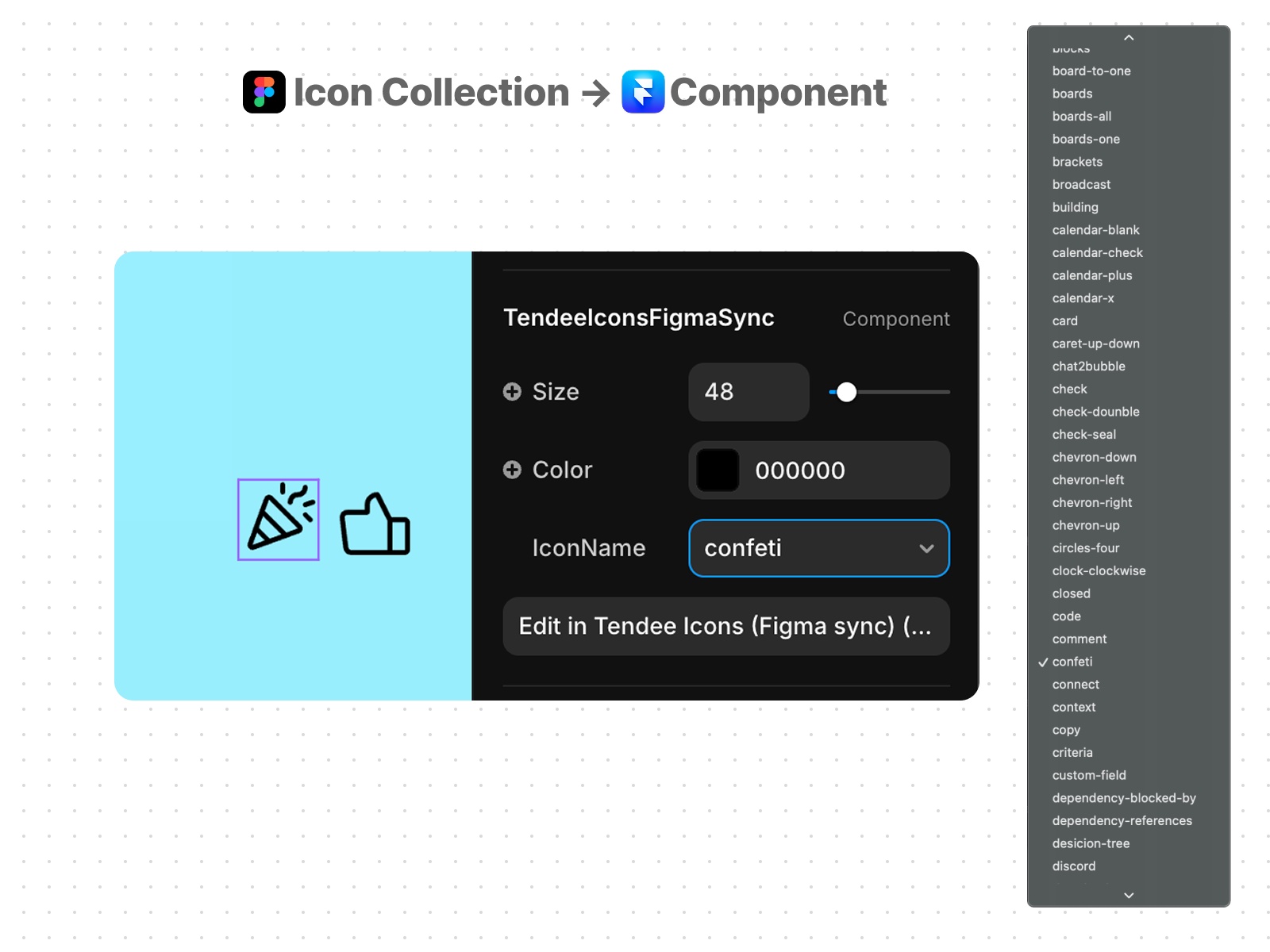 Thumbnail 2 for Tendee Icons - Figma Sync, a Framer Marketplace template by Vit Mee.