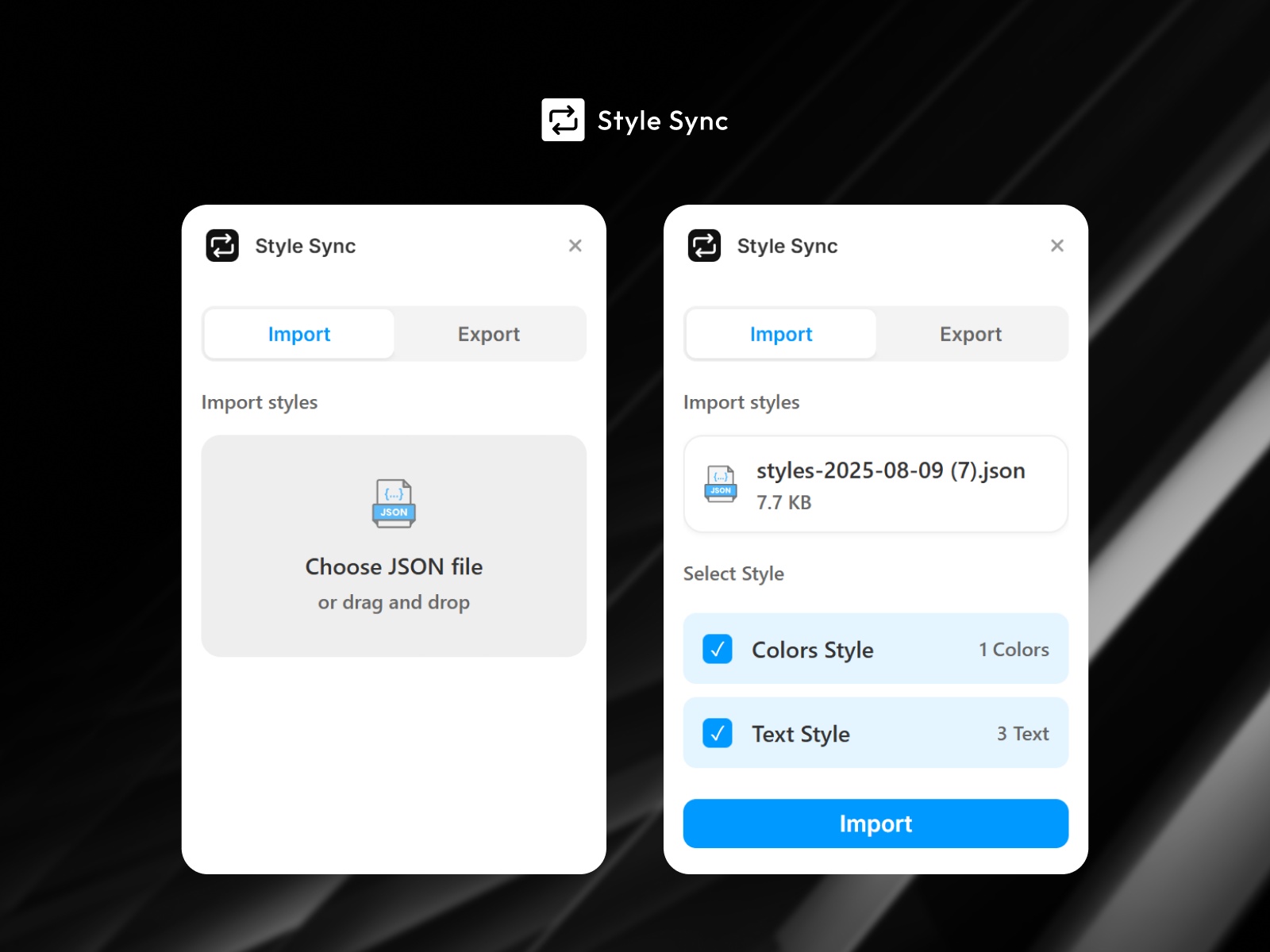 Thumbnail 1 for Style Sync, a Framer Marketplace plugin by @ru Design.