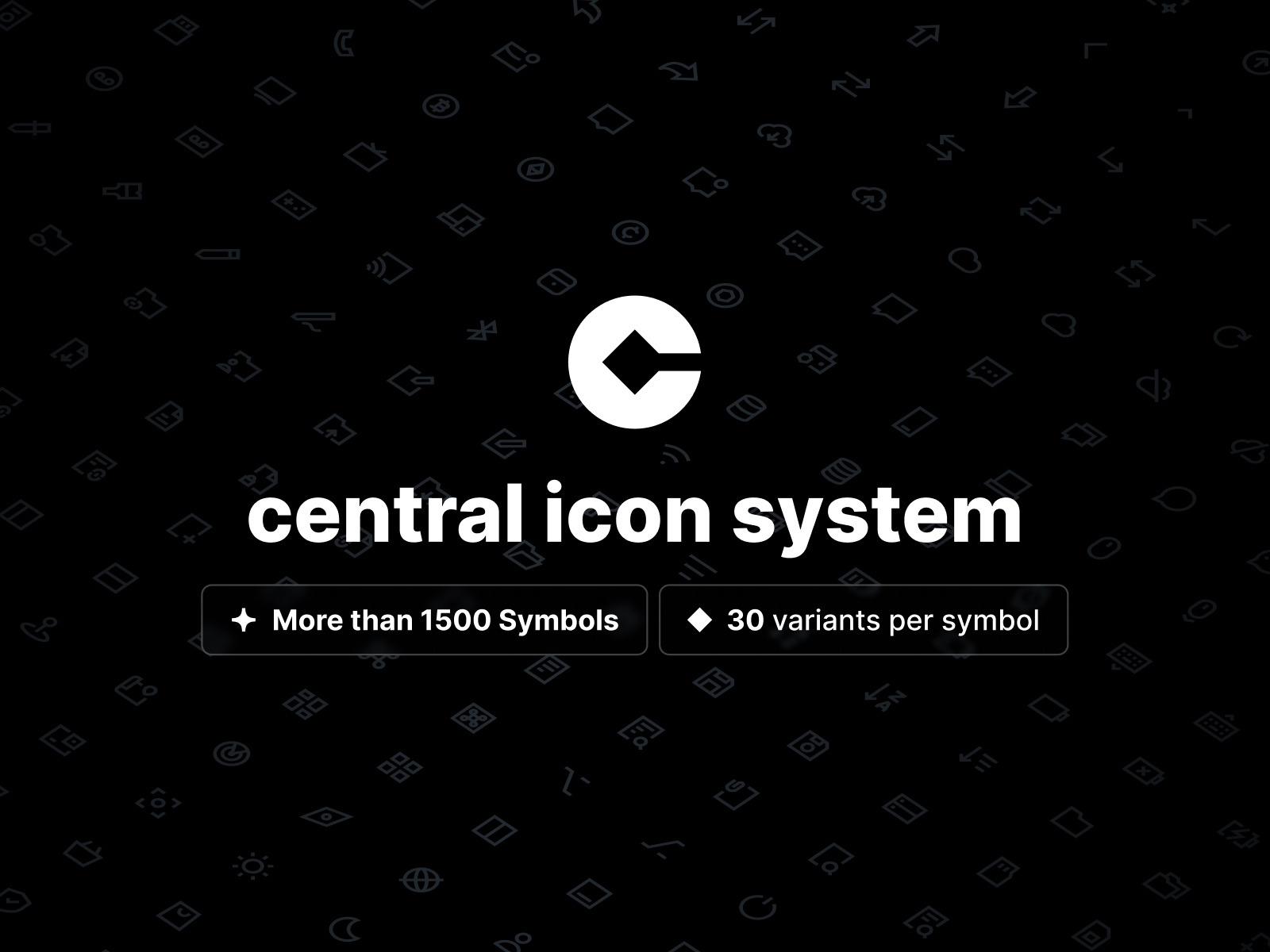 Thumbnail 1 for Central Icon System, a Framer Marketplace template by the iconists.