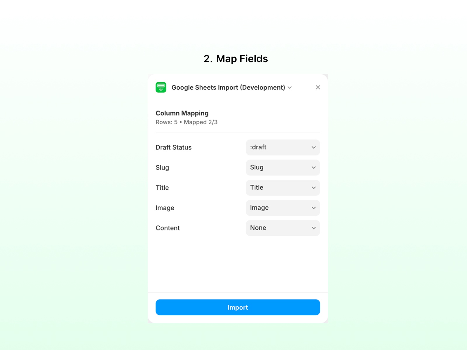 Thumbnail 2 for Google Sheets Import, a Framer Marketplace template by Lucian Holtwiesche.