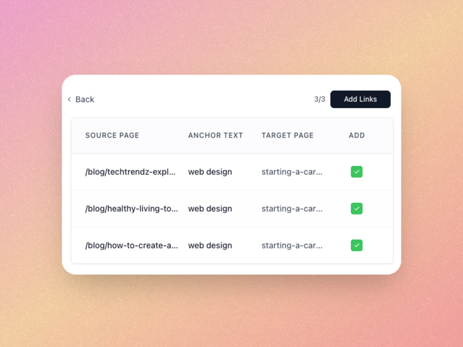 Screenshot 4 for NoCodeLinker, a Framer Marketplace plugin by Giki Tech.