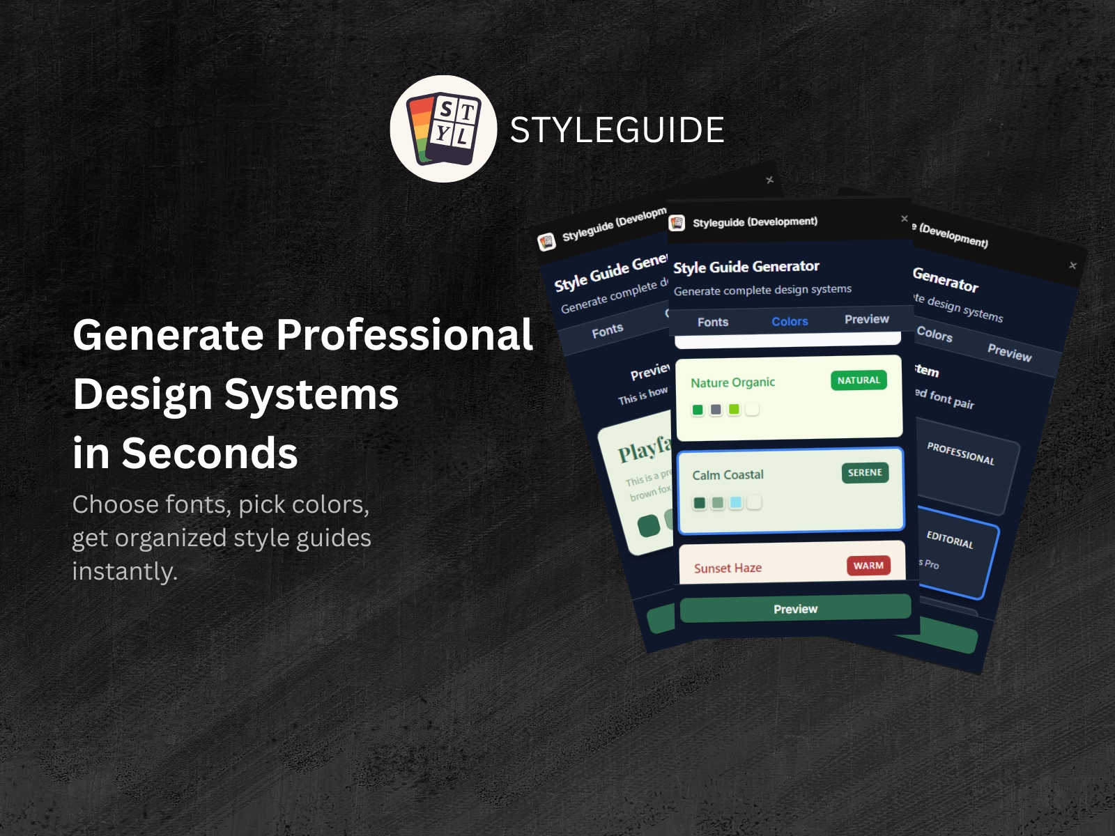 Thumbnail 1 for Styleguide, a Framer Marketplace plugin by Jeremiah Elegba.