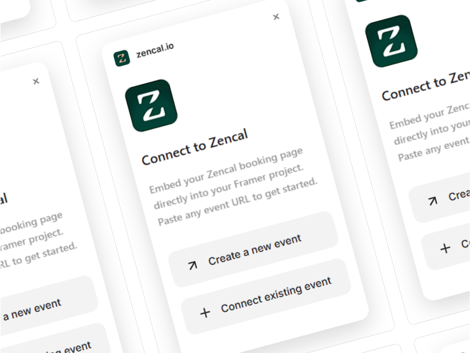 Thumbnail 2 for zencal.io, a Framer Marketplace template by Ahmad.