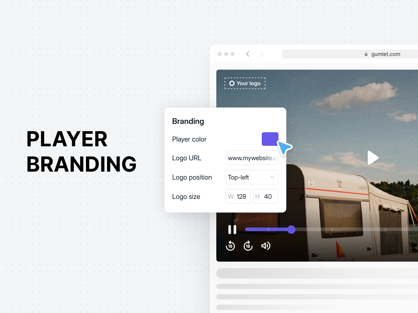 Screenshot 4 for Gumlet Video, a Framer Marketplace plugin by Gumlet.