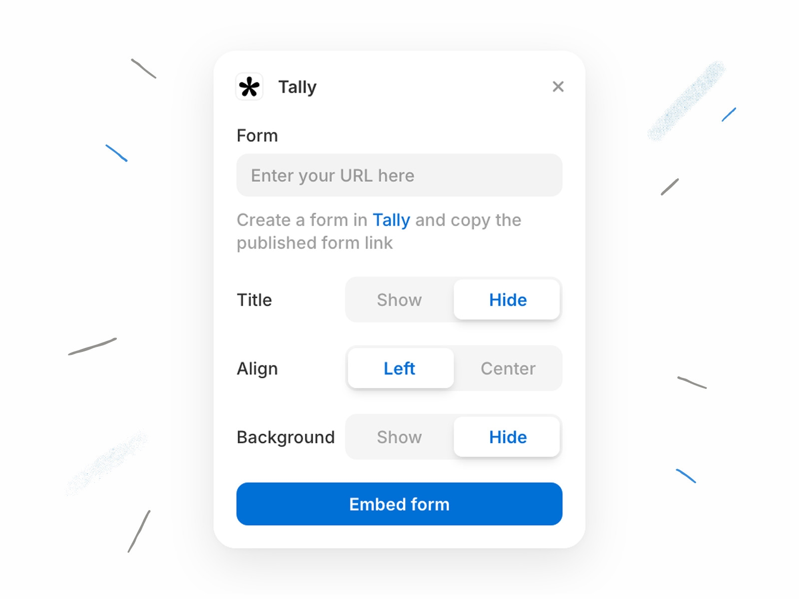 Thumbnail 2 for Tally Forms, a Framer Marketplace template by Tally.