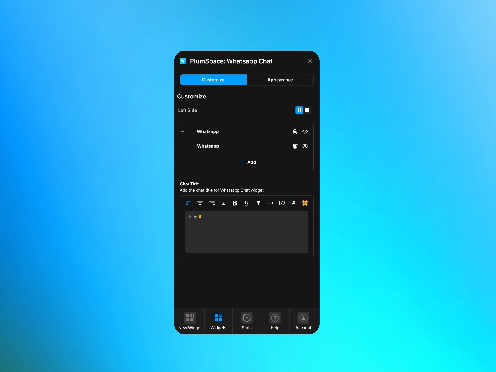 Thumbnail 2 for PlumSpace: WhatsApp Chat, a Framer Marketplace plugin by PlumSpace.