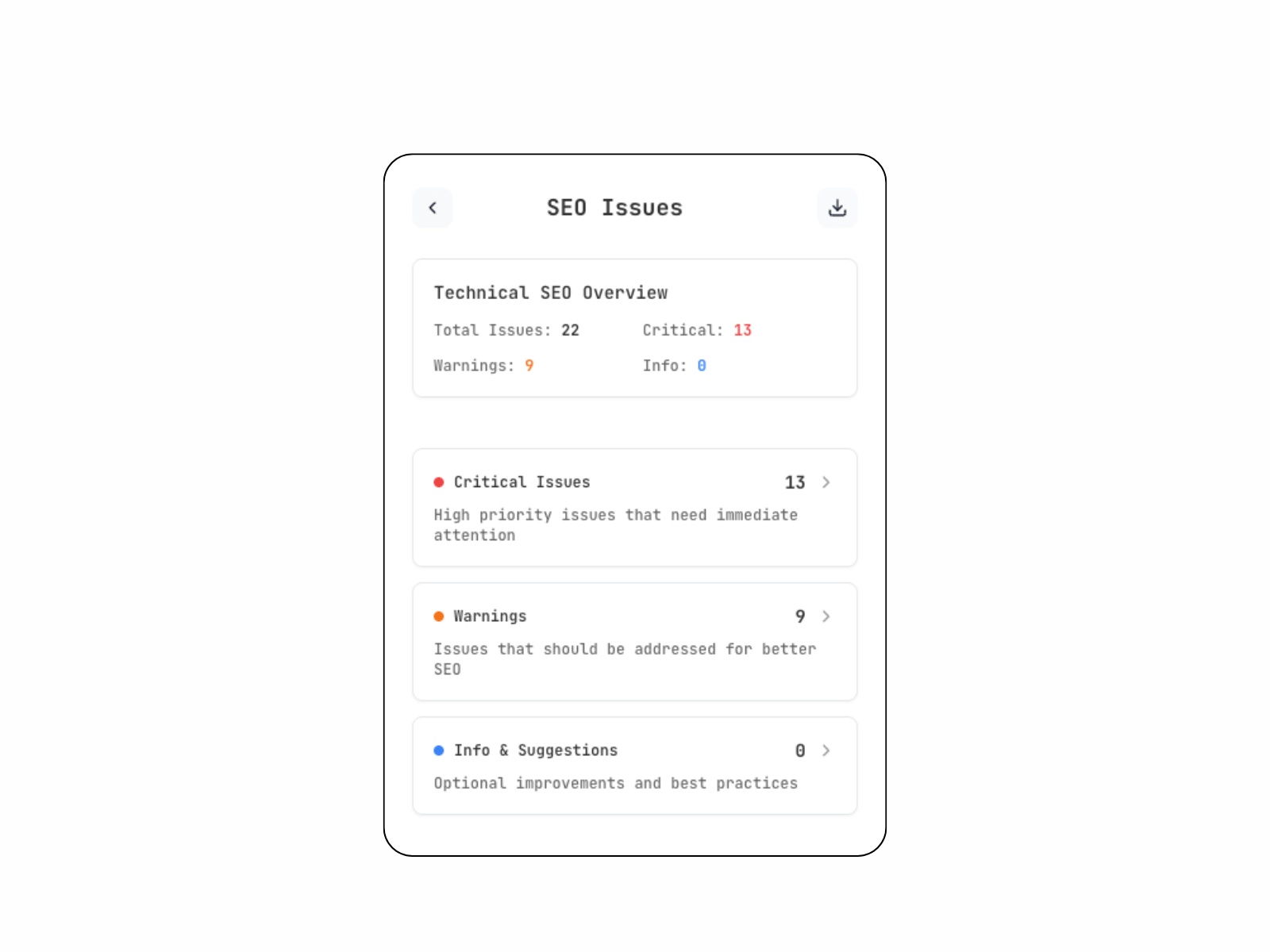 Screenshot 3 for NoCodeAEO, a Framer Marketplace plugin by Giki Tech.