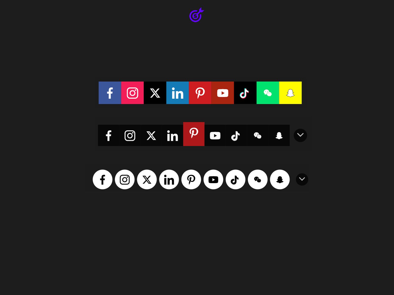 Thumbnail 1 for Social Follow Bar Icons, a Framer Marketplace template by Smartarget.
