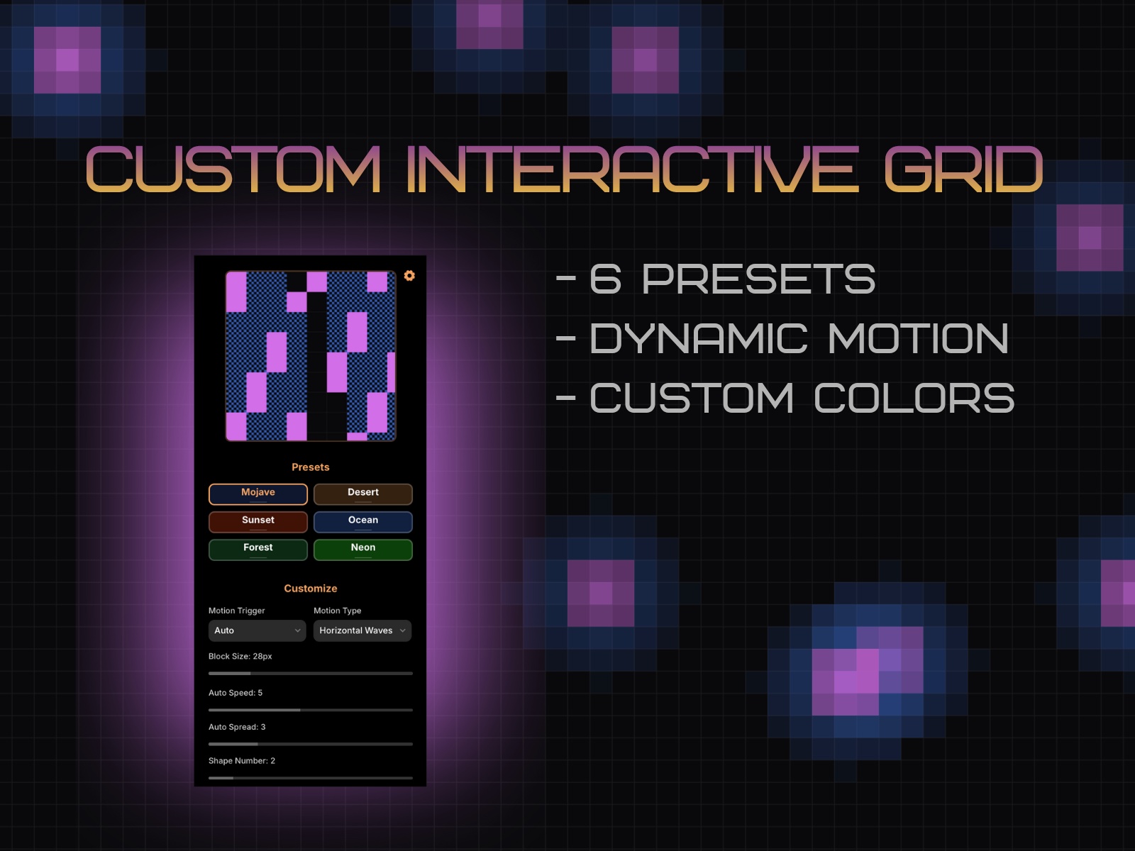 Thumbnail 2 for Mojave Grid, a Framer Marketplace template by Mojave Studio.