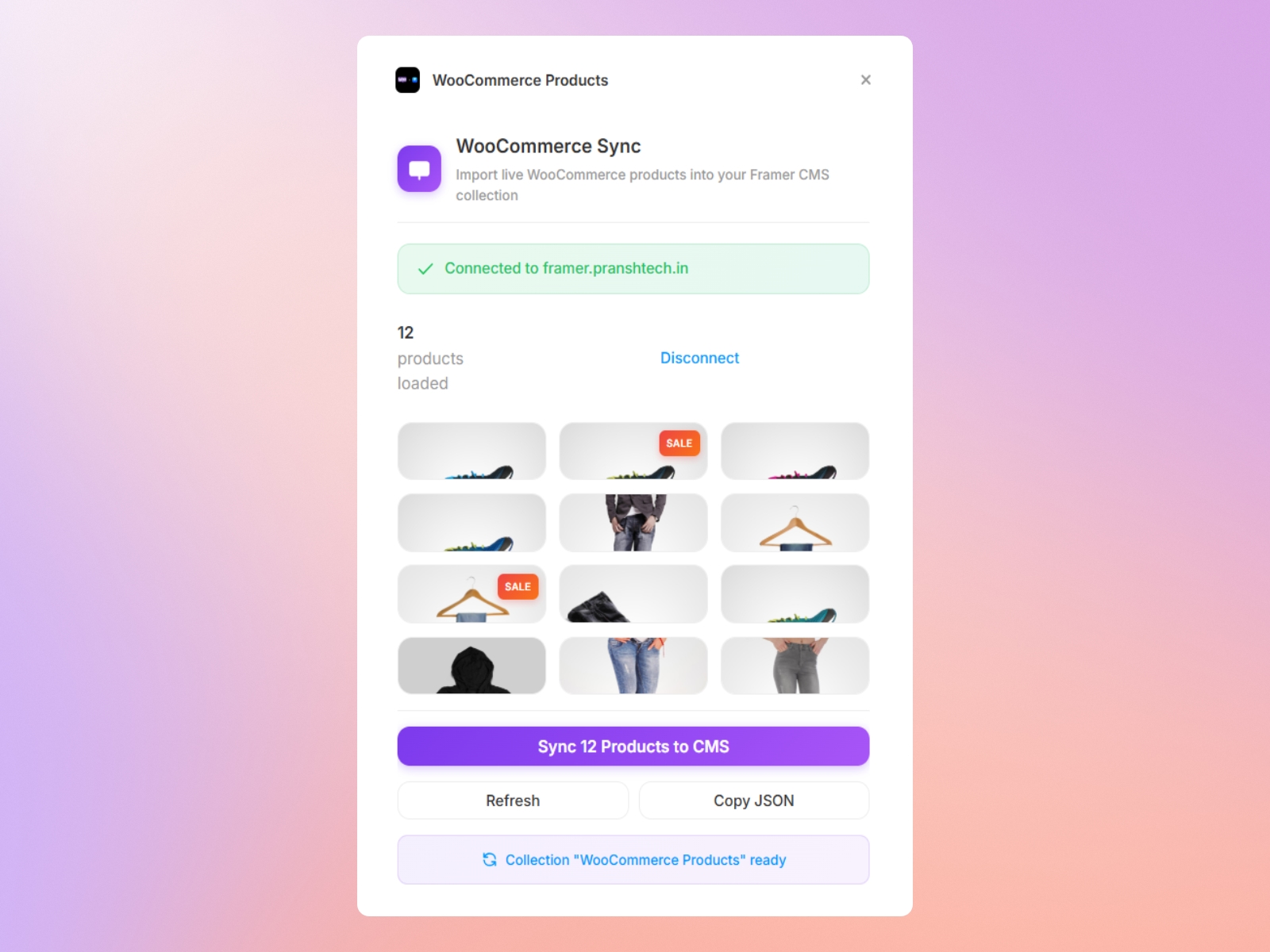 Thumbnail 2 for FeCommerce, a Framer Marketplace template by Dhaval G..