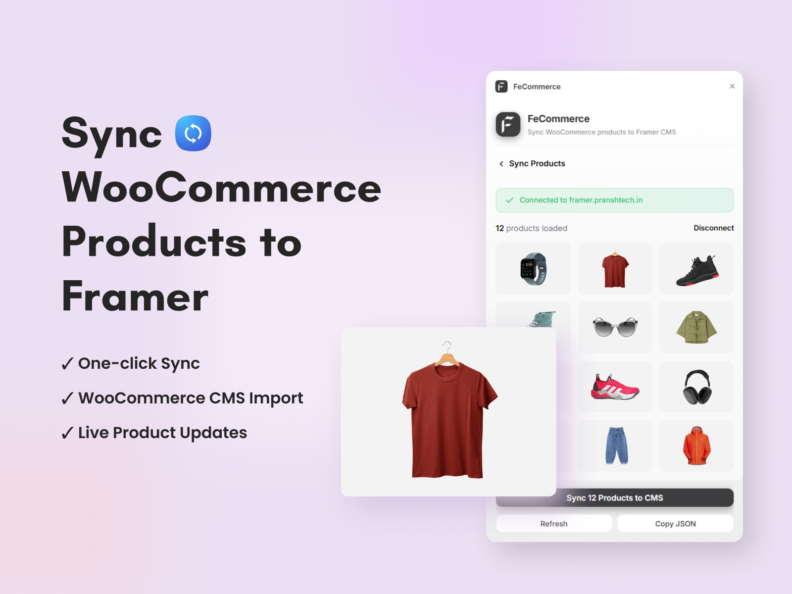 Thumbnail 2 for FeCommerce, a Framer Marketplace plugin by FeCommerce.