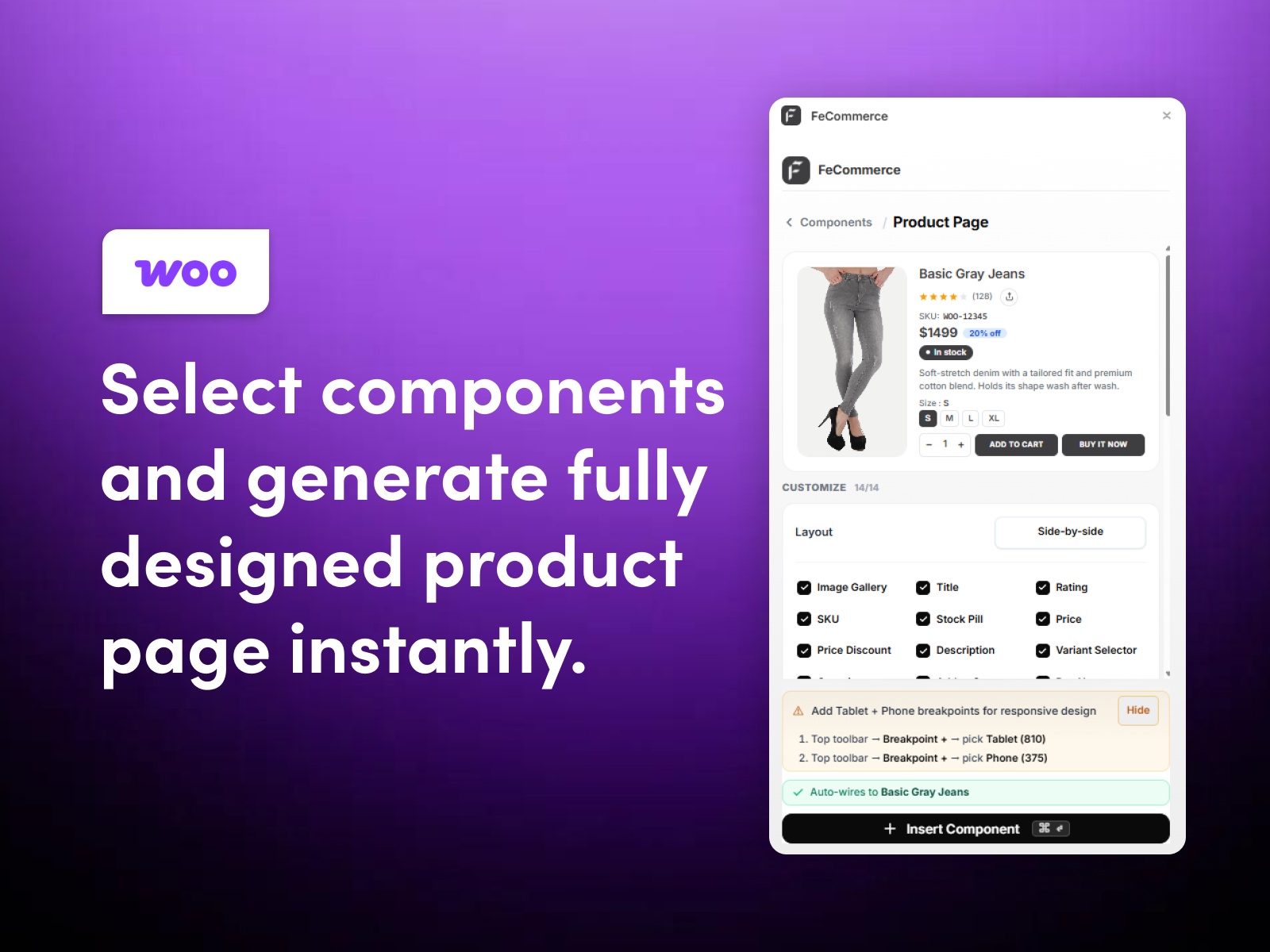 Screenshot 4 for FeCommerce, a Framer Marketplace plugin by FeCommerce.