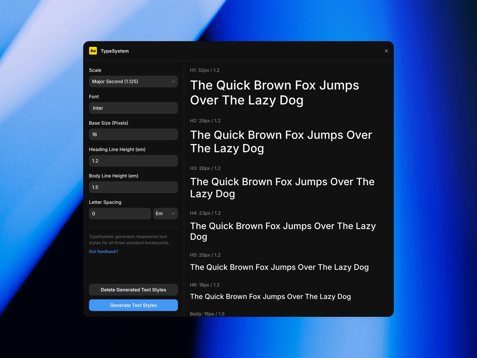 Thumbnail 1 for TypeSystem, a Framer Marketplace plugin by Cédric.