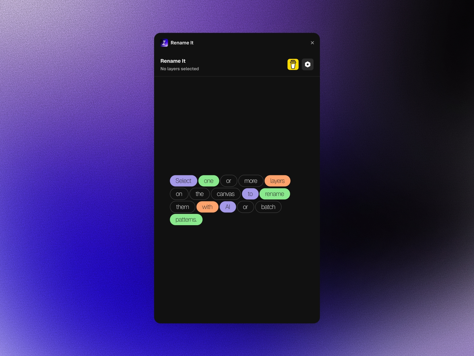 Thumbnail 2 for Rename It, a Framer Marketplace plugin by Iklil Najma Muqtafa.