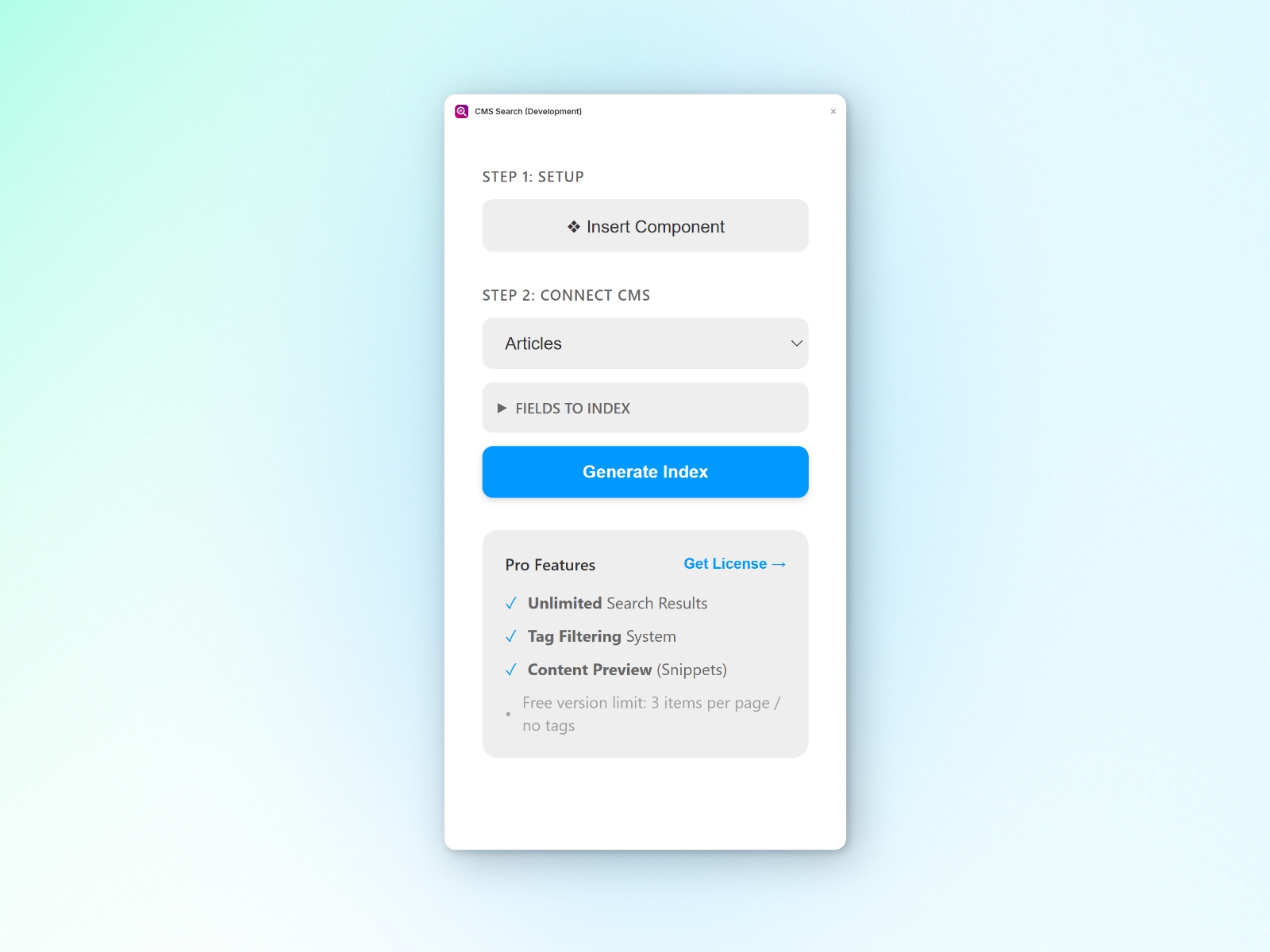 Thumbnail 2 for CMS Search, a Framer Marketplace template by CodePerfect.