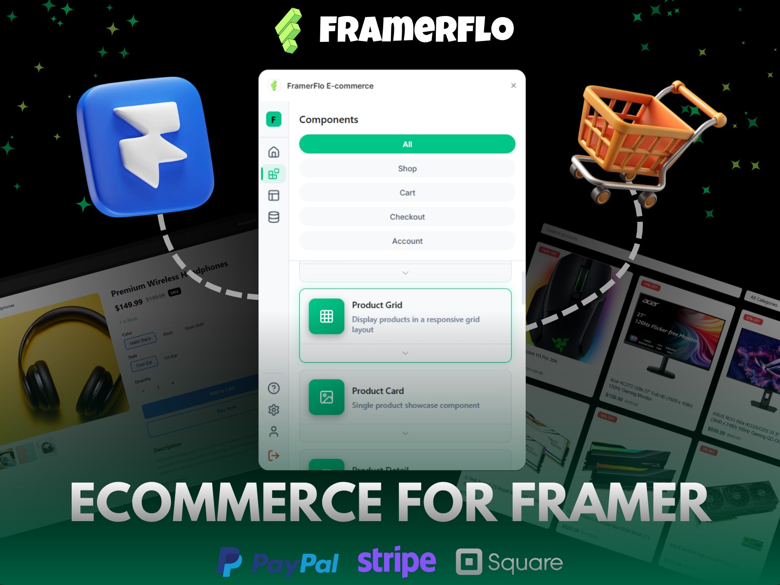 Thumbnail 1 for FramerFlo E-commerce, a Framer Marketplace template by FamerFlo.