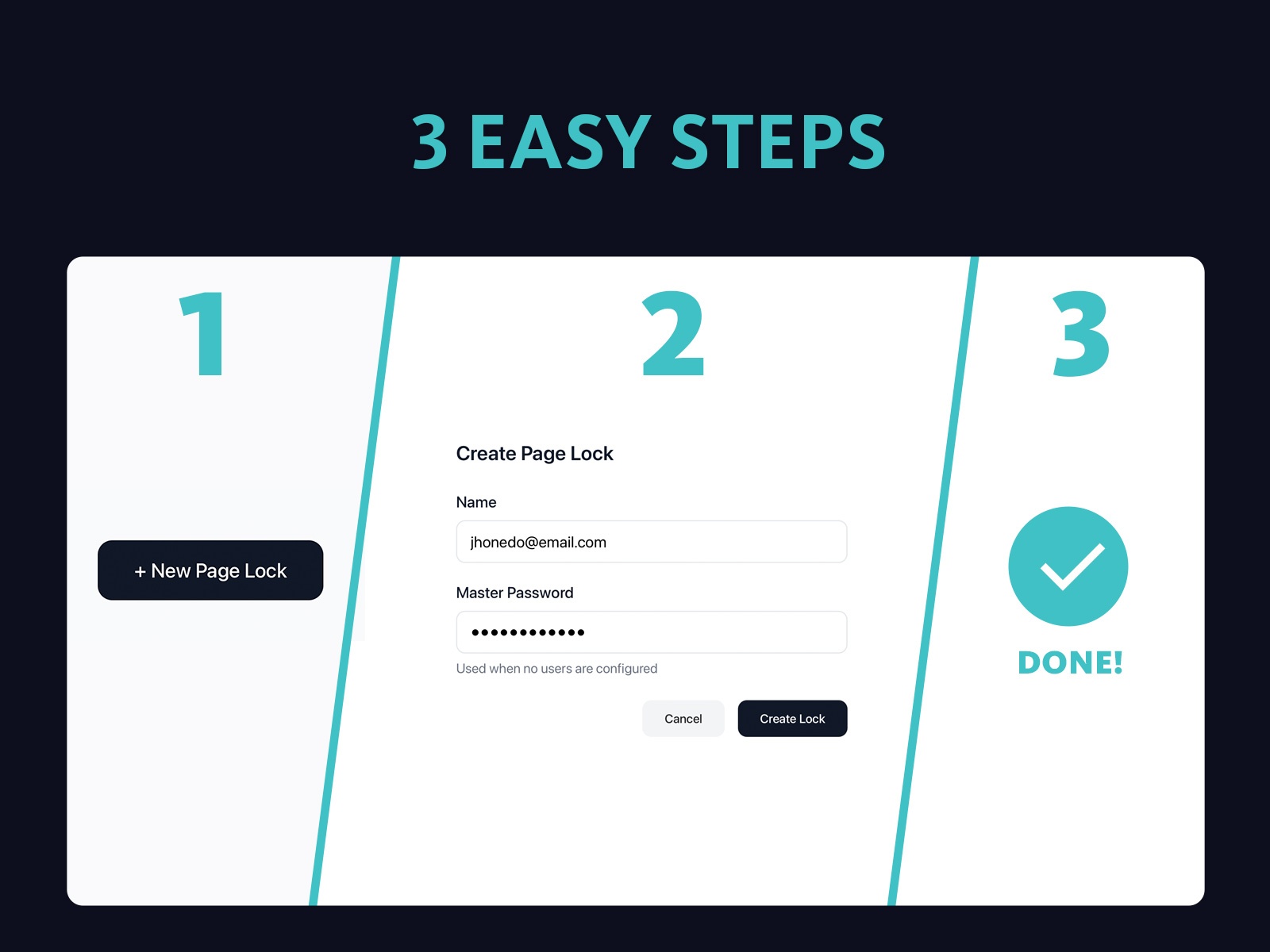 Thumbnail 2 for PageLock, a Framer Marketplace plugin by Proofly.ae.