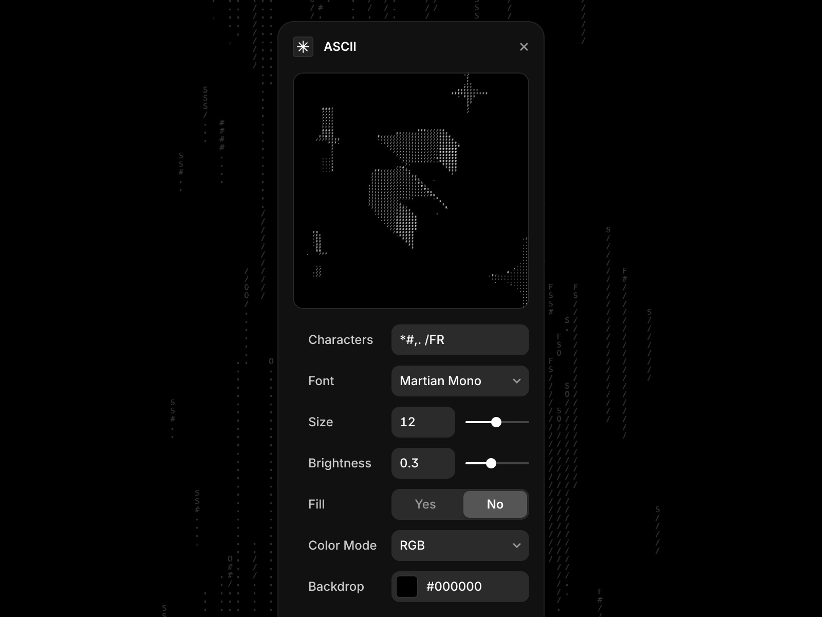 Thumbnail 2 for ASCII, a Framer Marketplace plugin by Framer.
