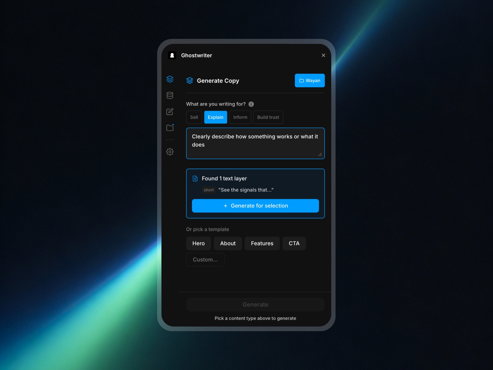 Thumbnail 1 for Ghostwriter, a Framer Marketplace template by Sanna Granqvist.