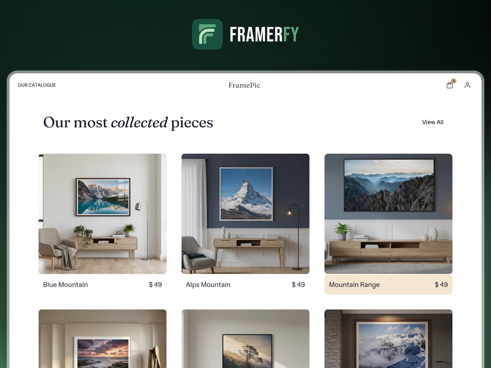 Thumbnail 2 for Framerfy, a Framer Marketplace template by Design MVP.