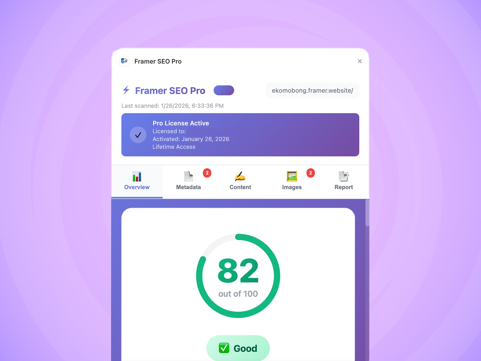 Thumbnail 1 for Framer SEO Pro, a Framer Marketplace template by Ekomobong Otu.