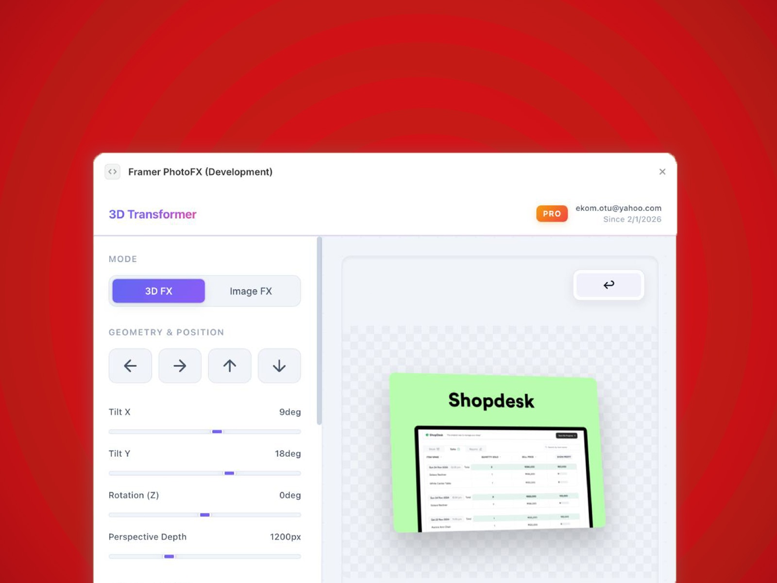 Thumbnail 1 for Framer PhotoFX, a Framer Marketplace template by Ekomobong Otu.