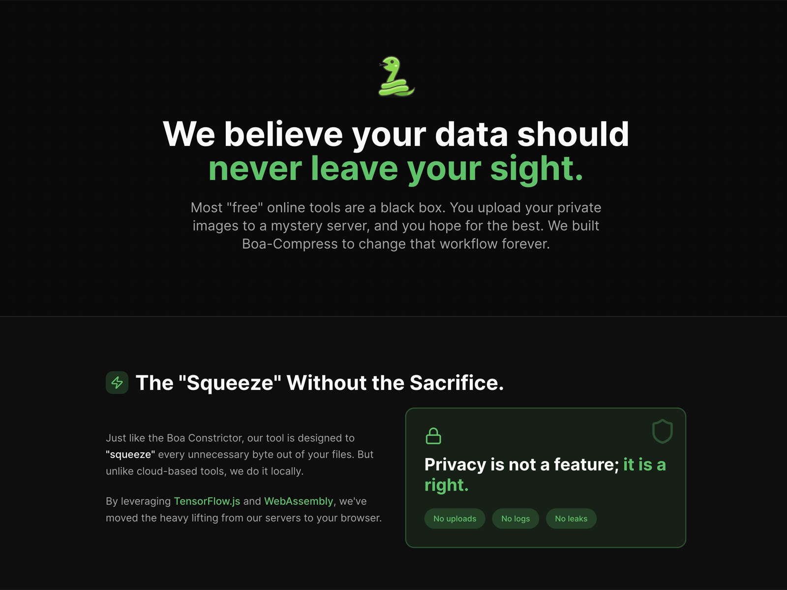 Screenshot 4 for Boa Compress, a Framer Marketplace plugin by Robert Corley.