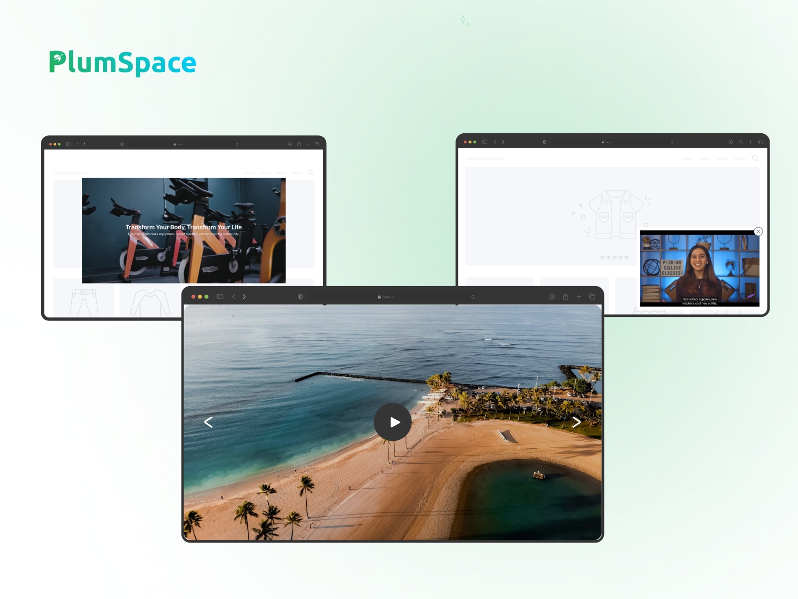 Thumbnail 1 for PlumSpace: Video Banner & Video Slider, a Framer Marketplace template by PlumSpace.