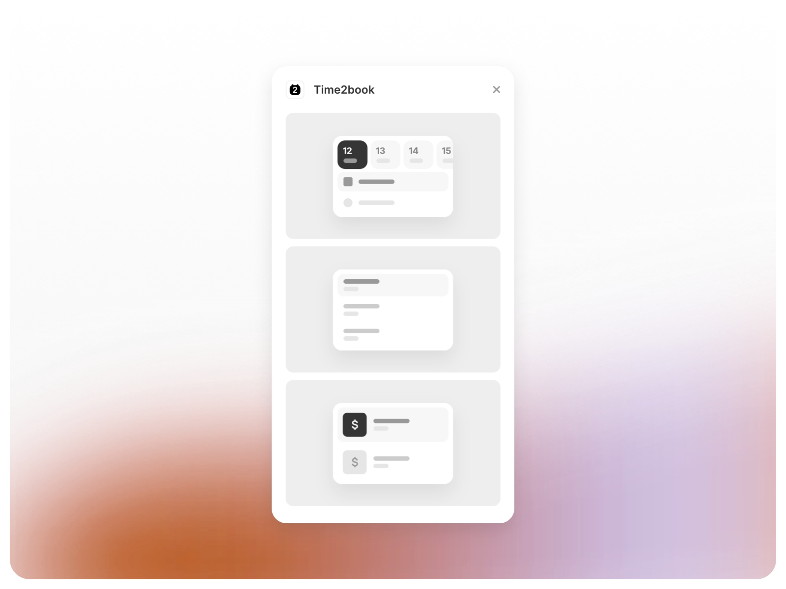 Thumbnail 1 for Time2book, a Framer Marketplace template by TIME2BOOK.