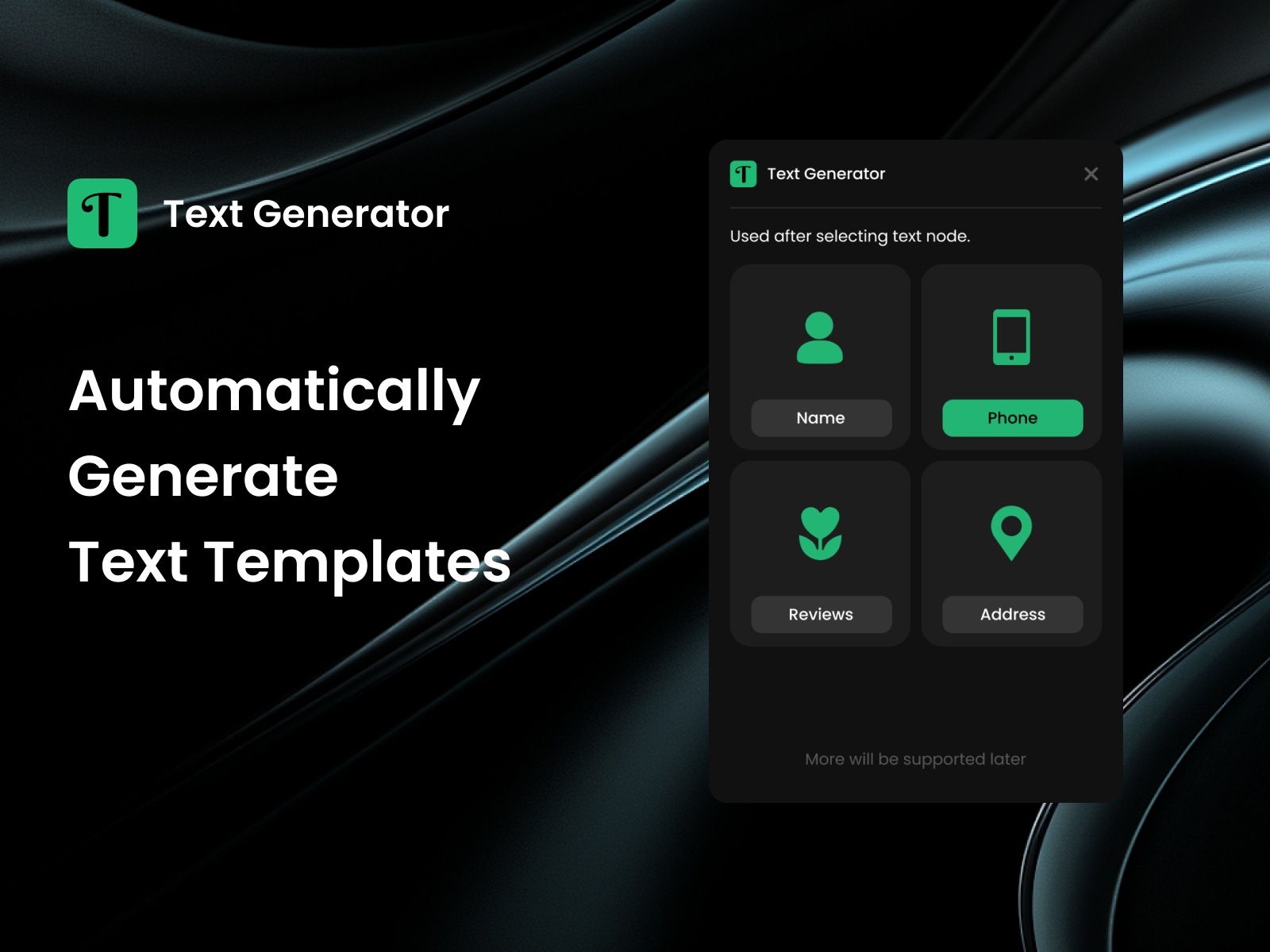 Thumbnail 1 for Text Generator, a Framer Marketplace template by Ximu Xu.