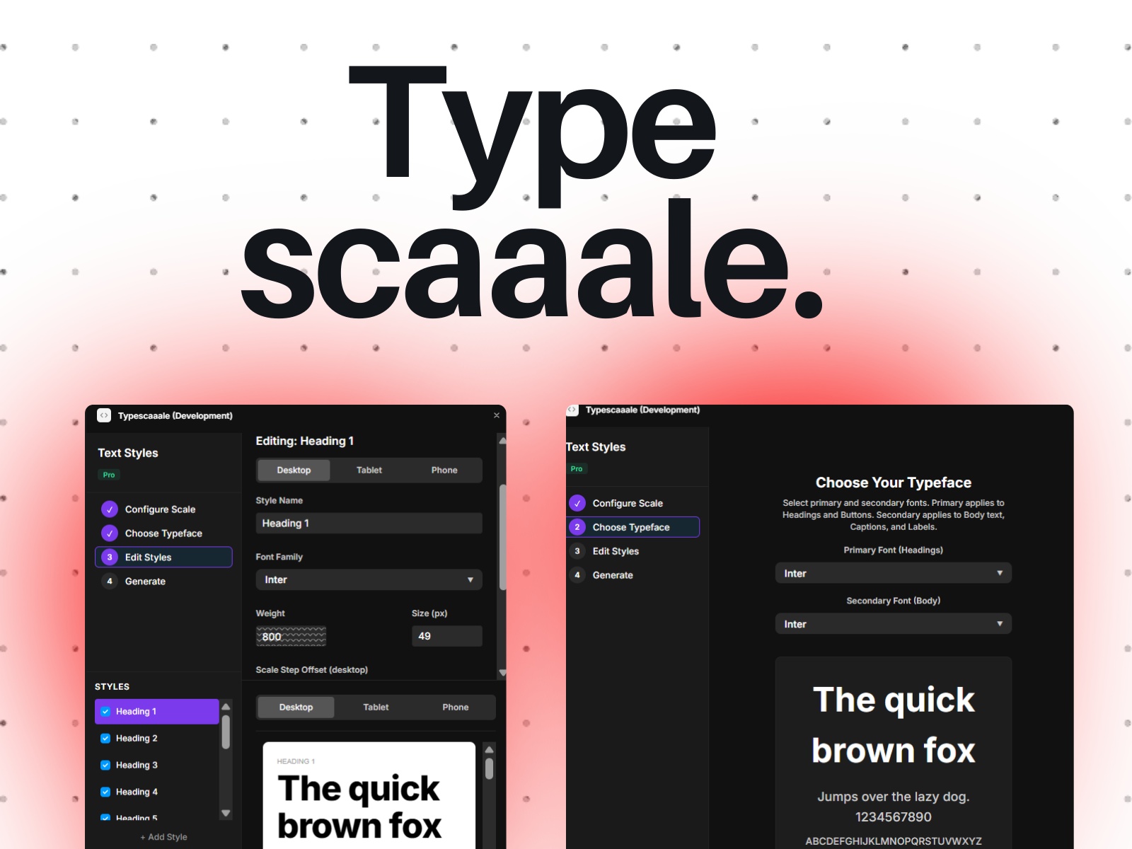 Thumbnail 1 for Typescaaale, a Framer Marketplace template by Cloud Odhiambo.