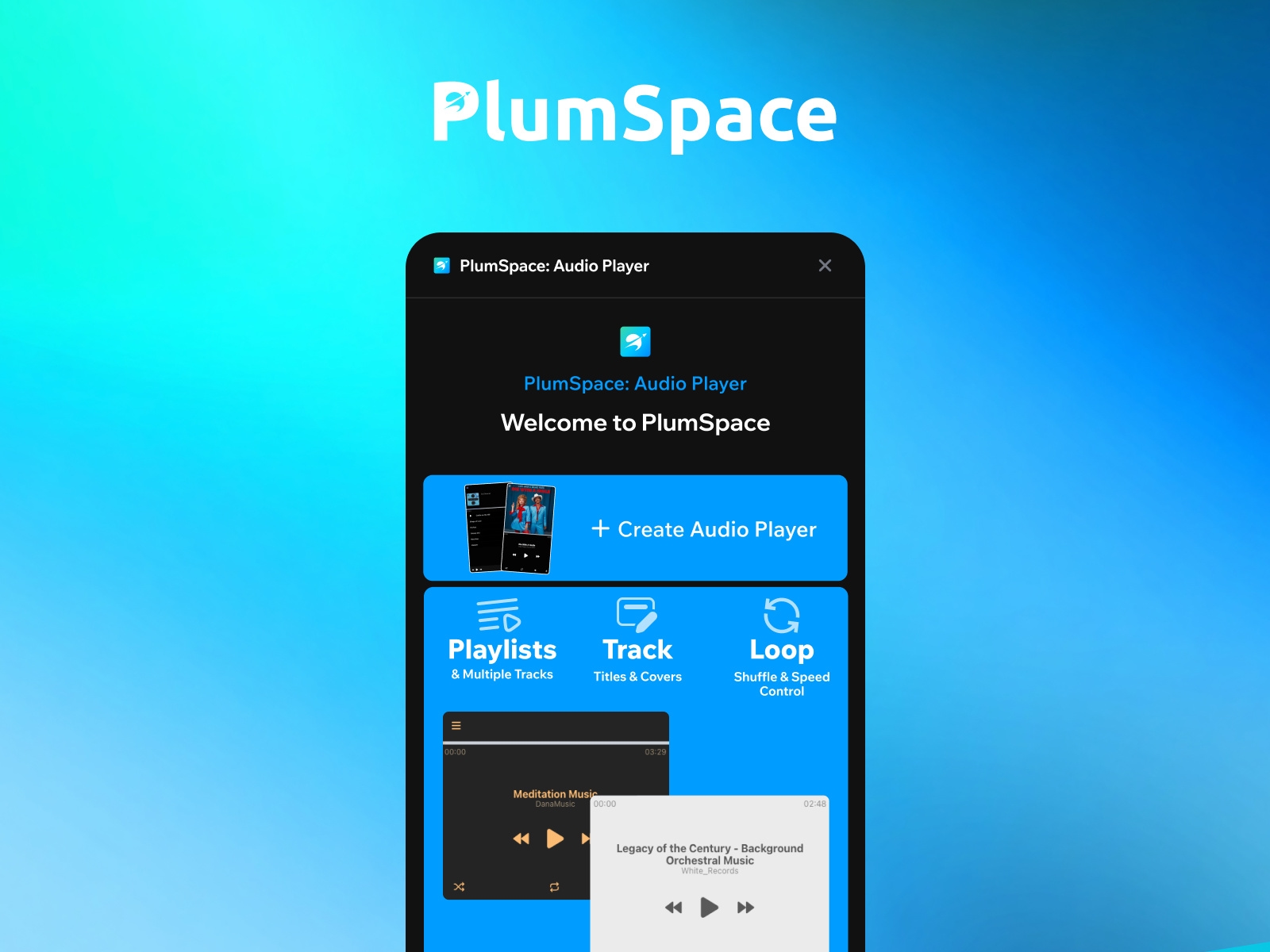 Thumbnail 1 for PlumSpace: Audio Player, a Framer Marketplace template by PlumSpace.