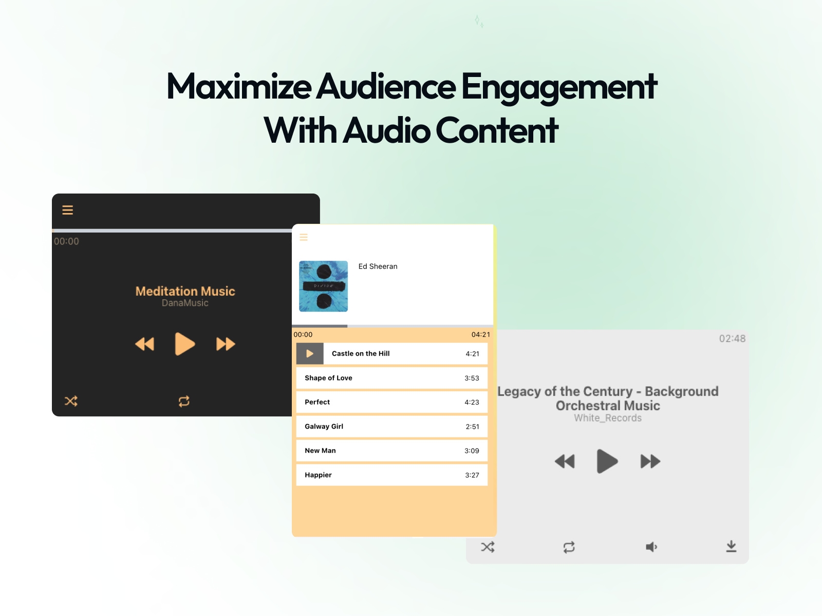 Screenshot 4 for PlumSpace: Audio Player, a Framer Marketplace plugin by PlumSpace.