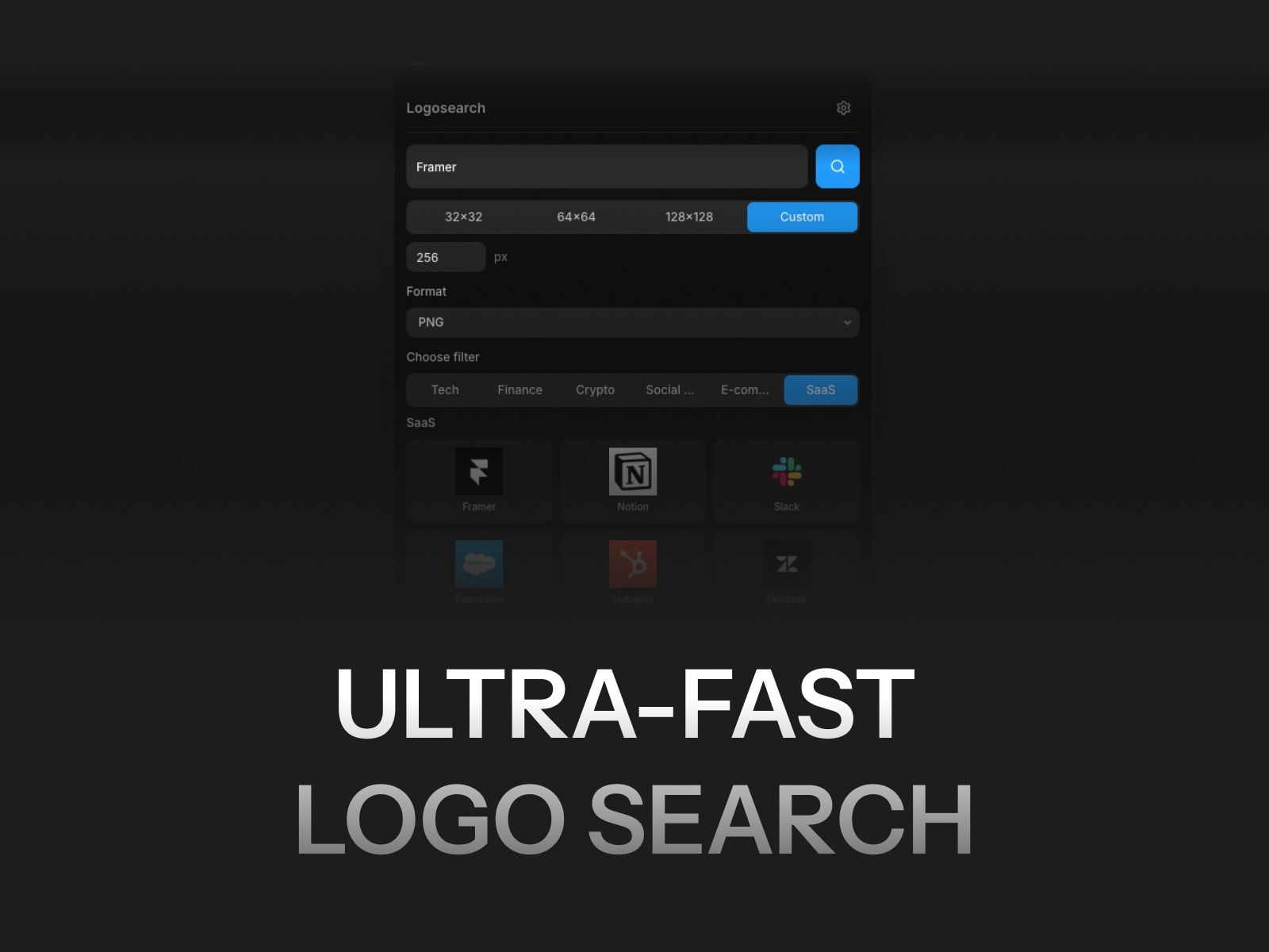 Thumbnail 2 for Logosearch, a Framer Marketplace template by Chris Lacorte.