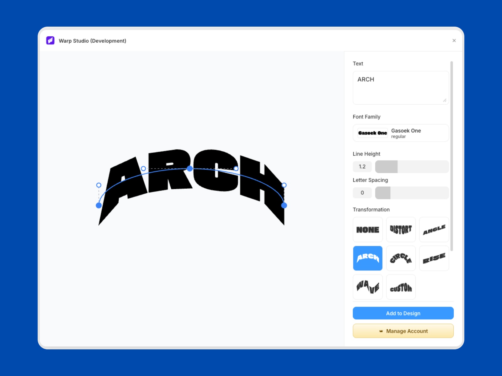 Screenshot 3 for Warp Studio, a Framer Marketplace plugin by Zafar Kamal.