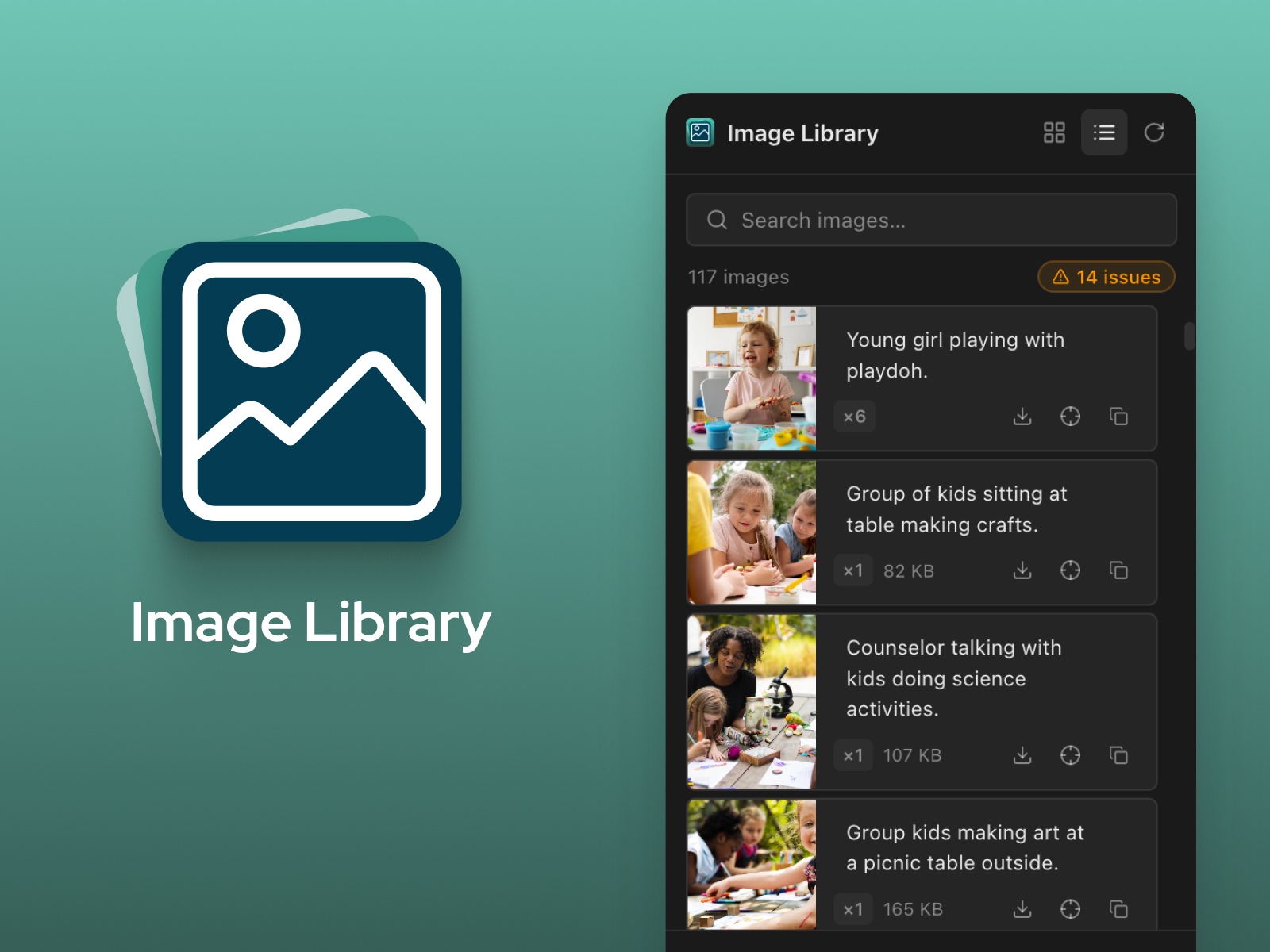 Thumbnail 1 for Image Library, a Framer Marketplace plugin by Kevin James.
