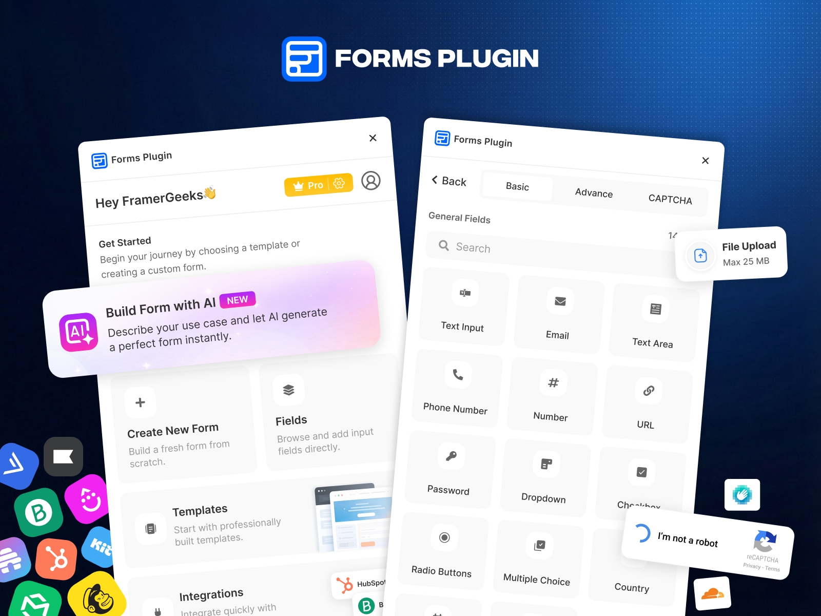 Thumbnail 1 for Forms Plugin, a Framer Marketplace plugin by Framer Geeks.