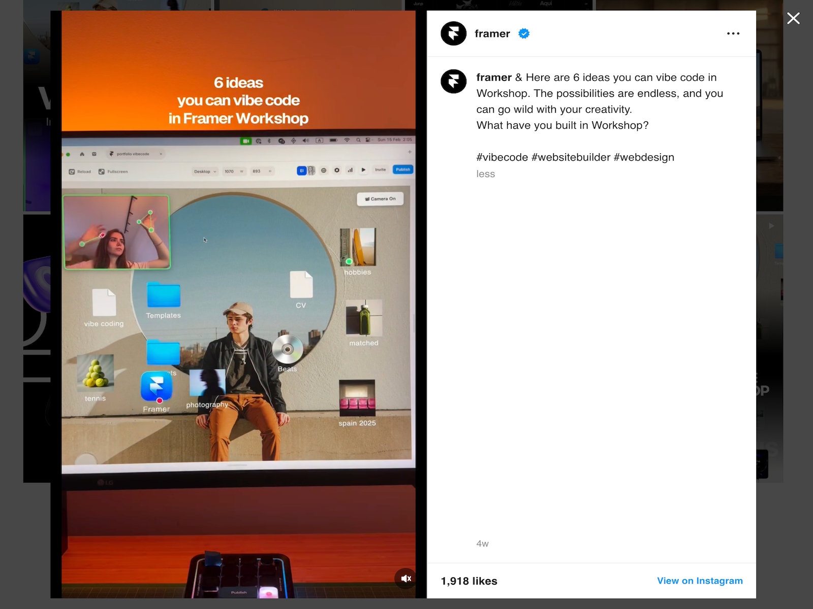 Screenshot 3 for RevuKit - Instagram Feed, a Framer Marketplace plugin by Revukit Studio.