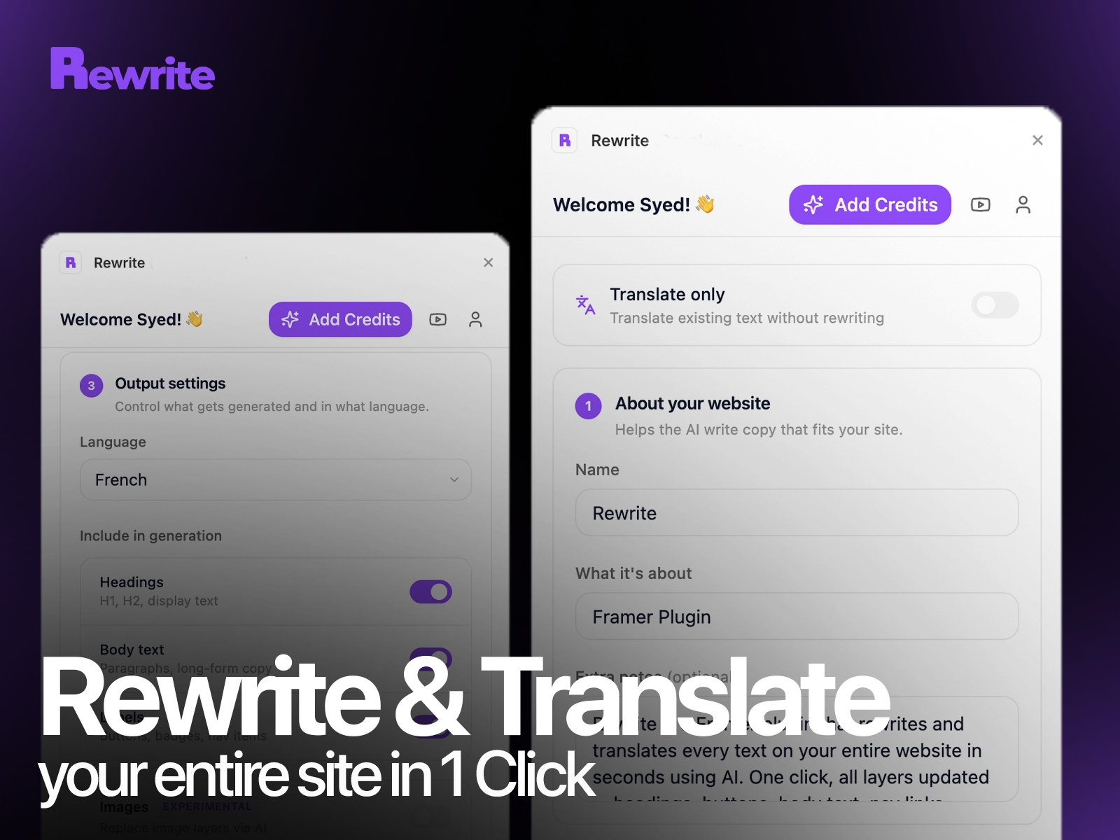 Thumbnail 2 for Rewrite, a Framer Marketplace template by Syed Saboor.