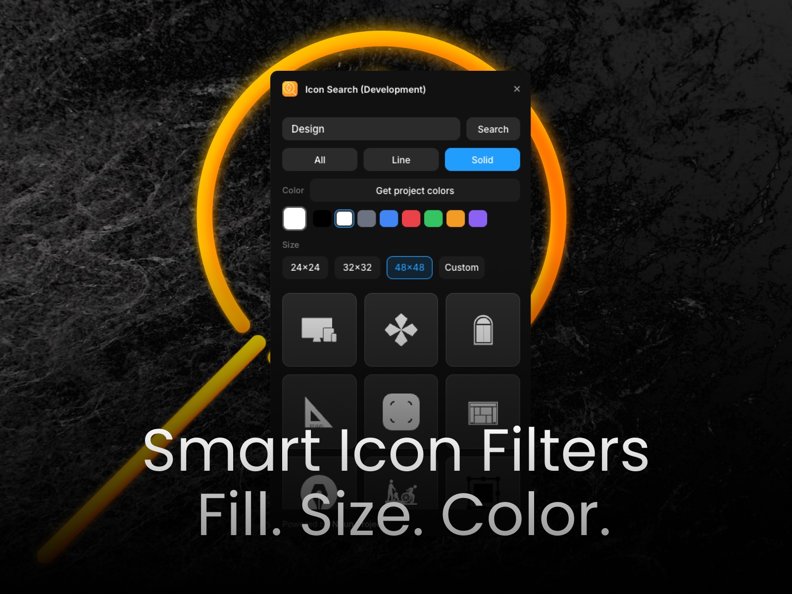 Thumbnail 2 for Icon Search, a Framer Marketplace template by Chris Lacorte.