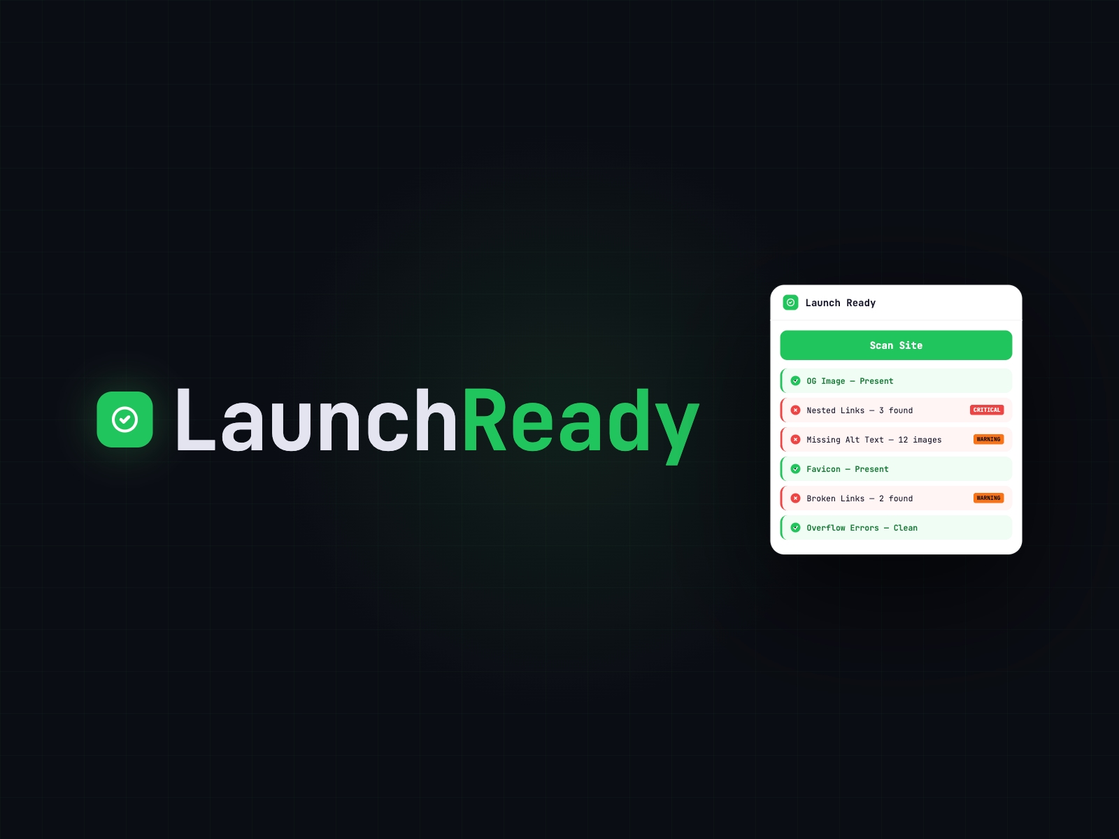 Thumbnail 1 for Launch Ready, a Framer Marketplace template by Metric Logic.