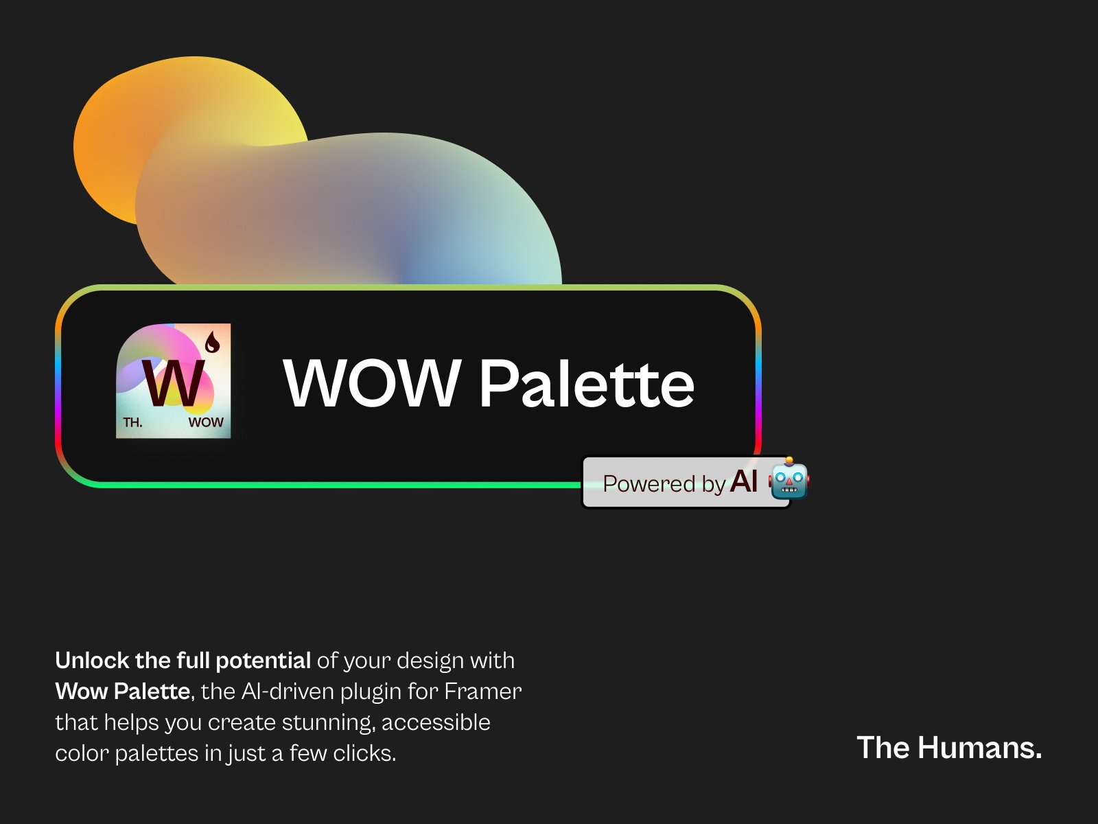 Thumbnail 2 for WOW Palette, a Framer Marketplace template by The Humans.