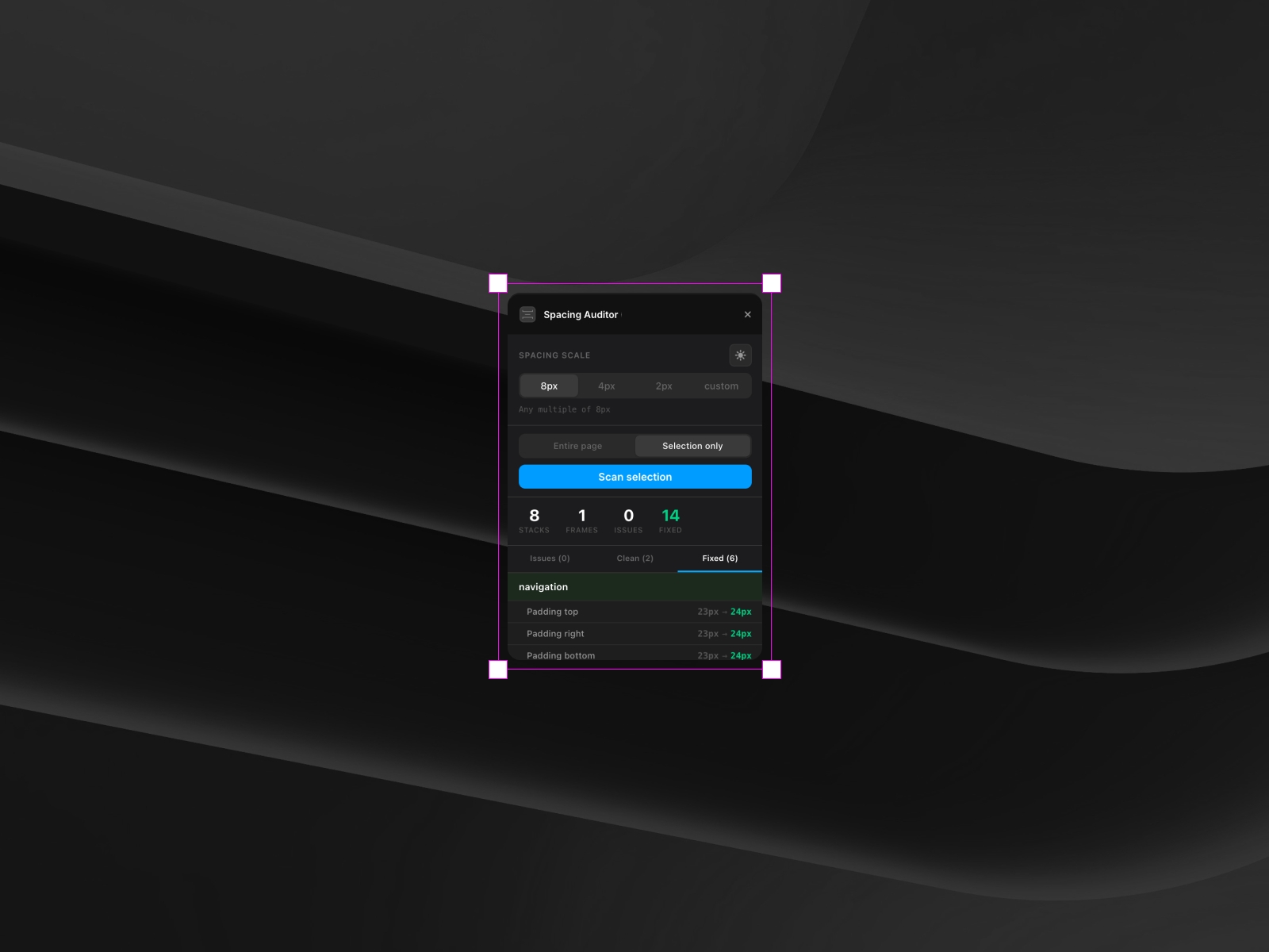 Thumbnail 2 for Spacing Auditor, a Framer Marketplace template by Chocolate.