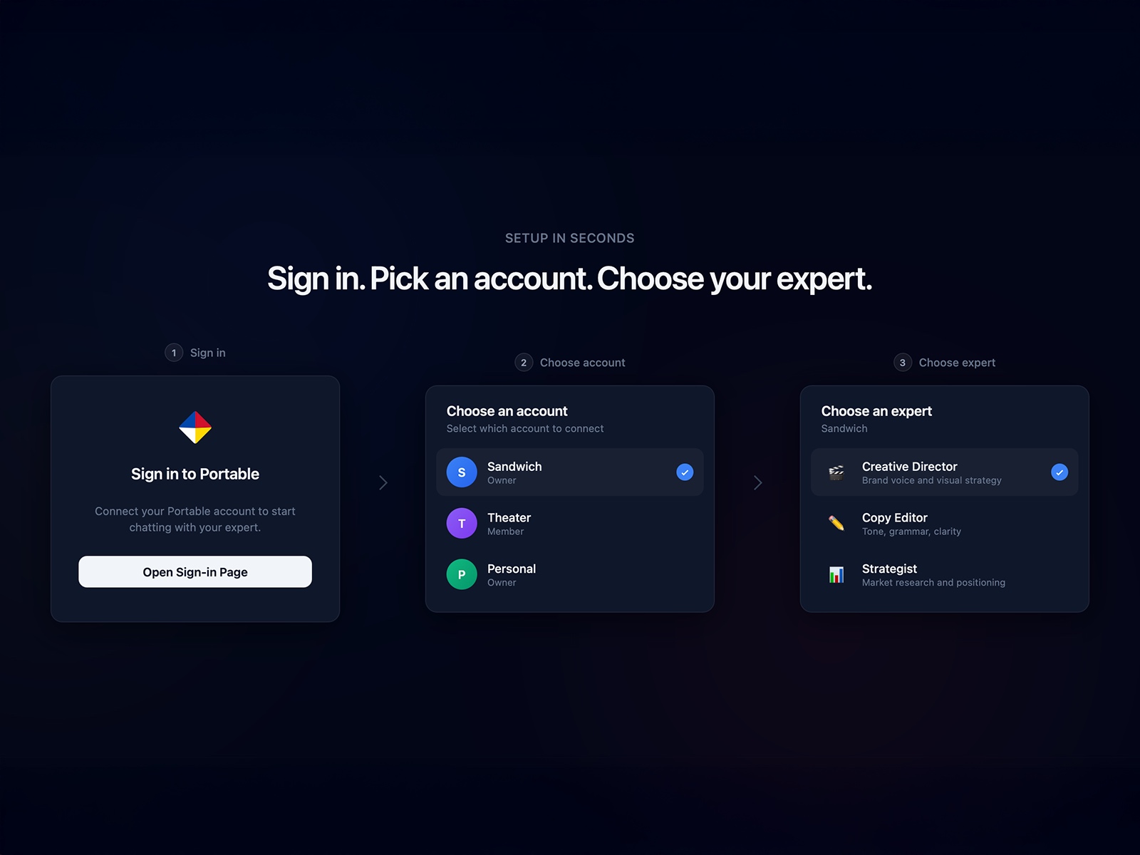 Screenshot 3 for Portable Expert, a Framer Marketplace plugin by Adam Lisagor.