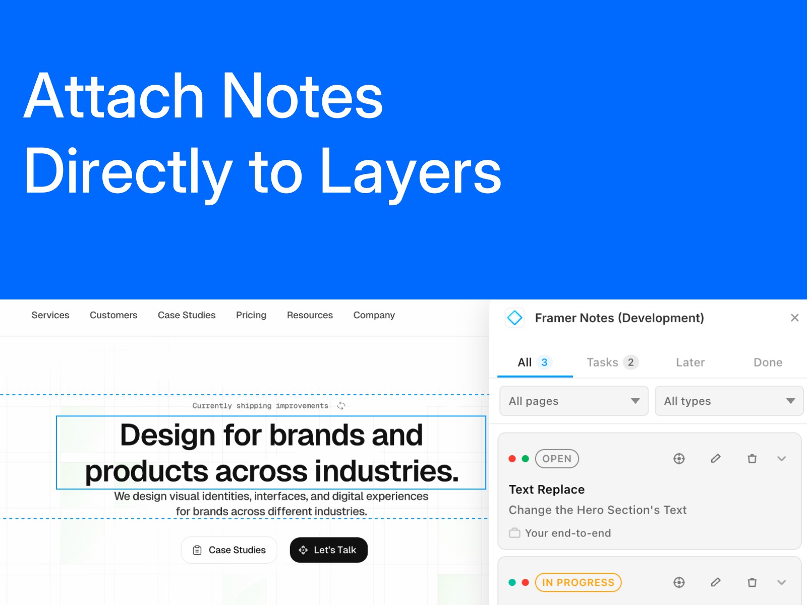 Thumbnail 2 for CanvasNotes, a Framer Marketplace template by Floyka Design Studio.