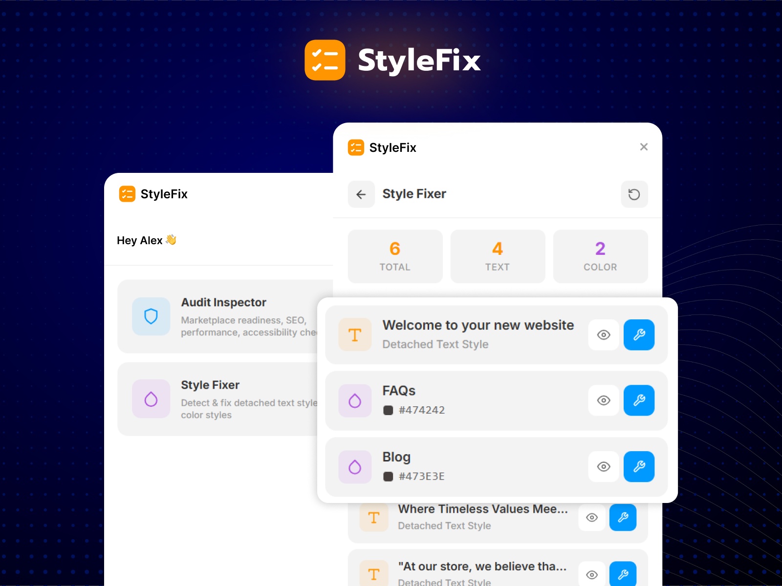 Thumbnail 1 for StyleFix, a Framer Marketplace plugin by Framer Geeks.