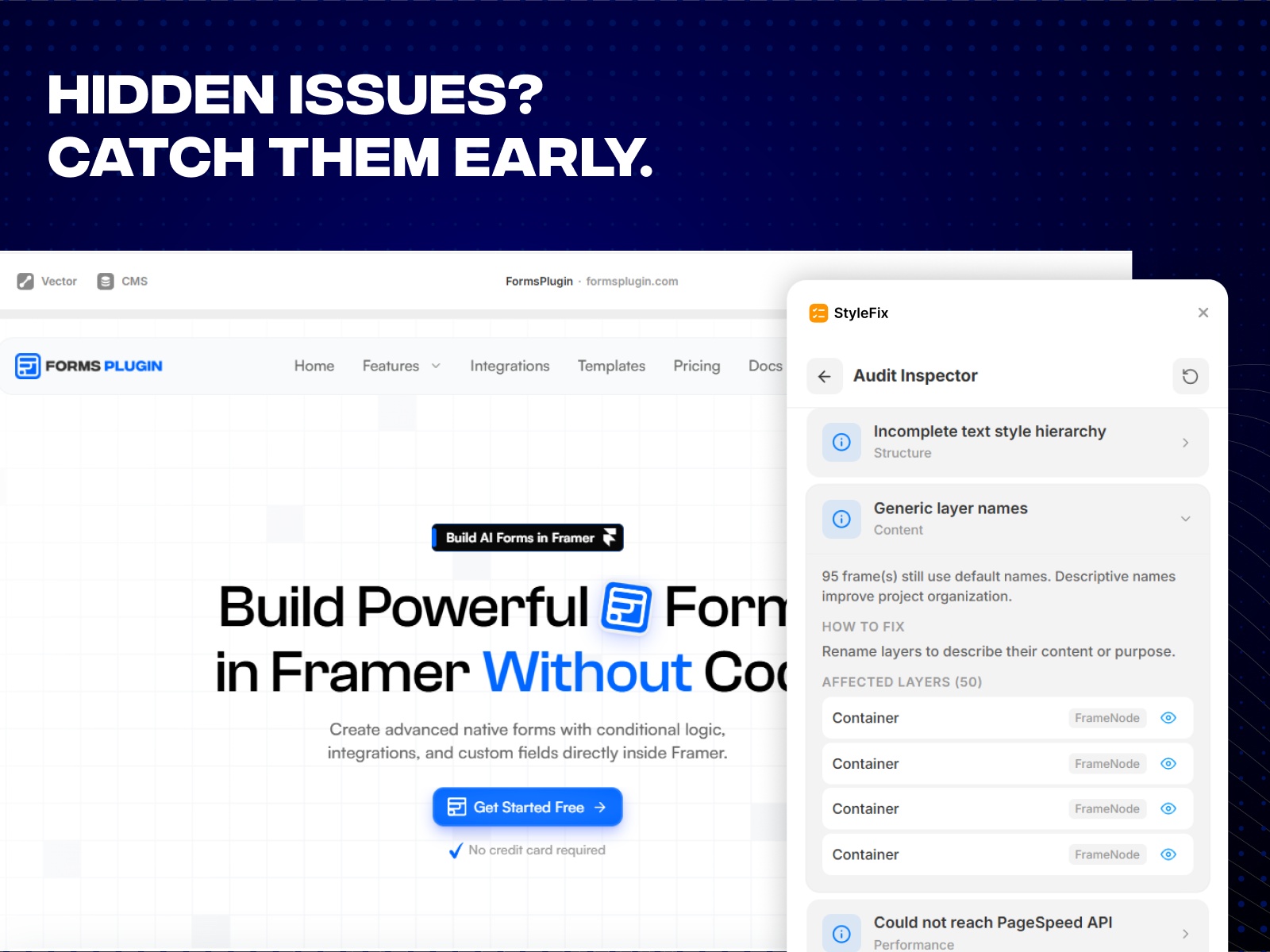 Screenshot 4 for StyleFix, a Framer Marketplace plugin by Framer Geeks.