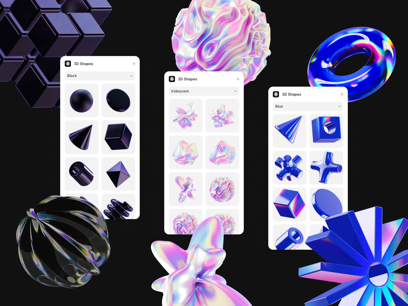 Thumbnail 2 for 3D Shapes, a Framer Marketplace plugin by Isaac Roberts.