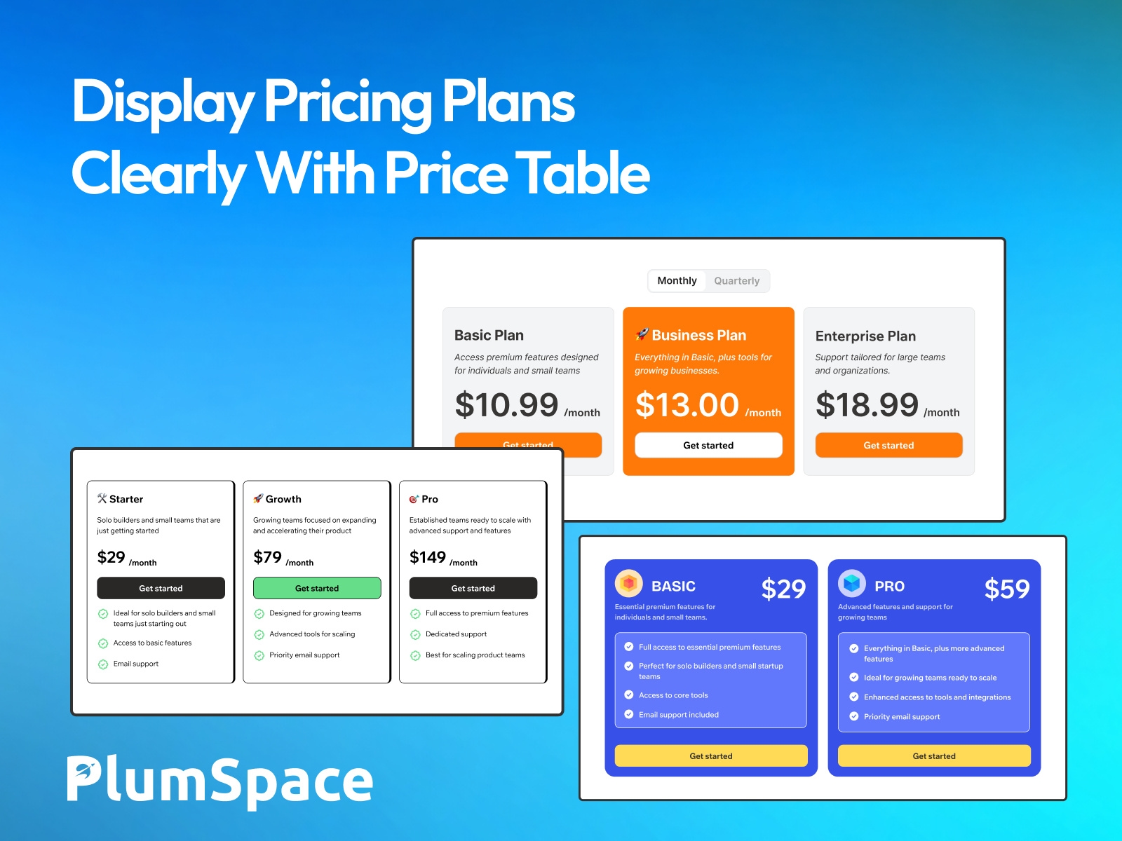Screenshot 3 for PlumSpace: Pricing Table Comparison, a Framer Marketplace plugin by PlumSpace.